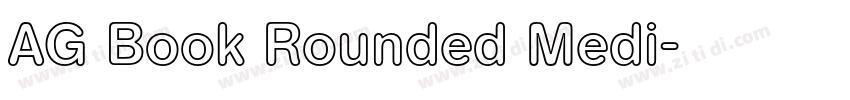 AG Book Rounded Medi字体转换